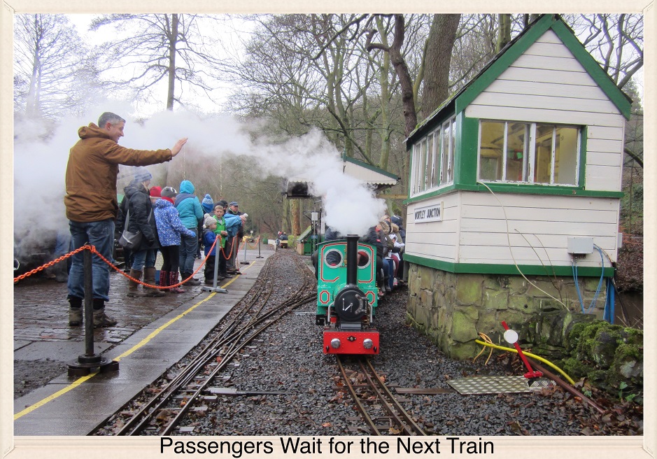 Passengers Wait for the Next Train